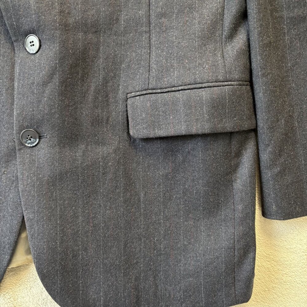 Pierre Cardin Wool Blazer Mens 42R Blue Pinstripe Vintage Bloomingdales - Picture 4 of 16